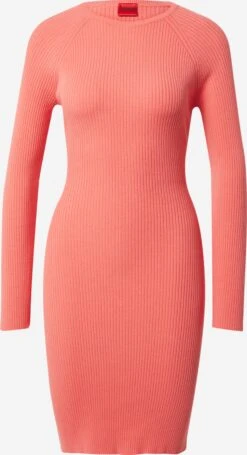 Hugo Robes Robes En Maille Shadany Femme Melon