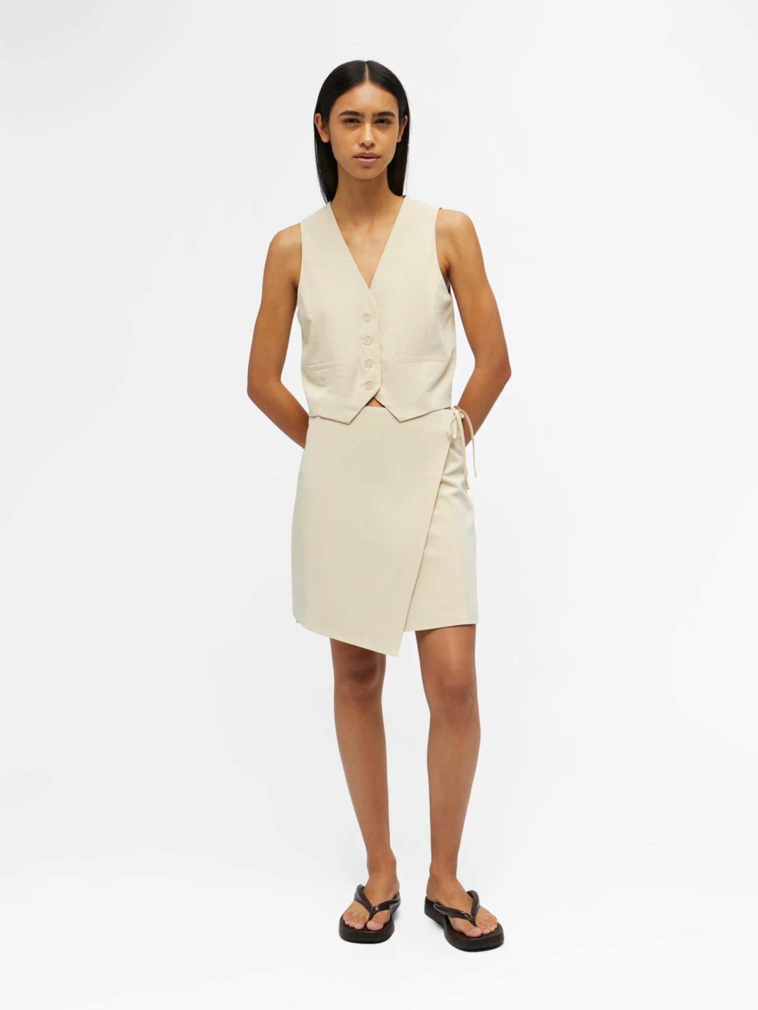 Object Mini-jupes Jupe Cecilie Femme Crème 6 Object Mini-jupes Jupe Cecilie Femme Crème – Image 4