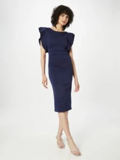 Wal G Robes Fourreaux Robe Fourreau HOPE Femme Bleu Marine -Edited You Boutique b8e950c82ff51ec6f18145ed74ae2a79