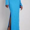 NA-KD Jupes Longues Jupe Femme Azur -Edited You Boutique b965dc11247525a9b7e2a3a9a059a24d