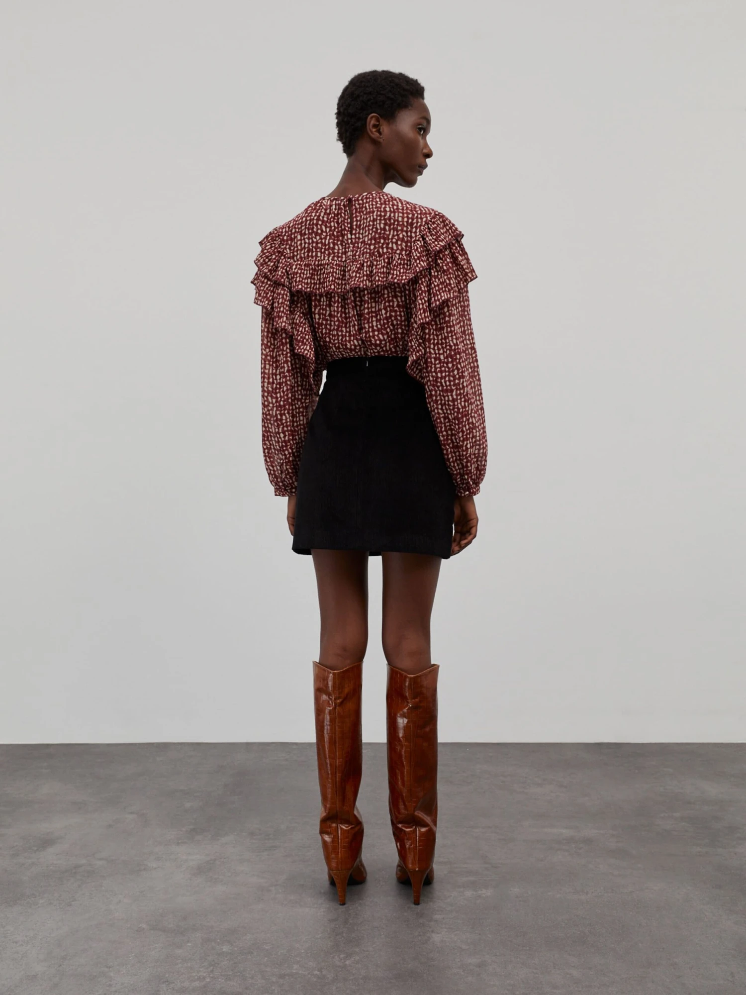 EDITED Mini-jupes Jupe Arlette Femme Noir 7 EDITED Mini-jupes Jupe Arlette Femme Noir – Image 5