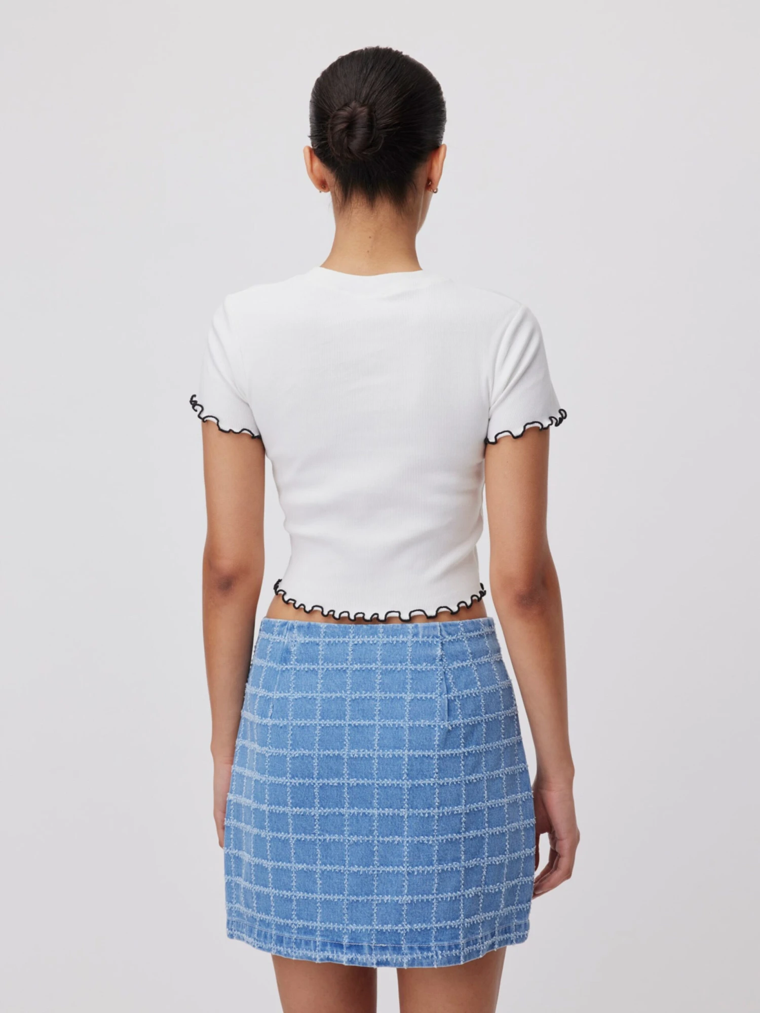 Mini-jupes Jupe Sarah Femme Bleu 6 Mini-jupes Jupe Sarah Femme Bleu – Image 4