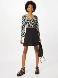 ONLY Mini-jupes Jupe MAYA Femme Pétrole / Noir -Edited You Boutique be7c94a615739258ed99732eddad6c01