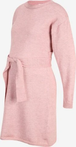 Mamalicious Robes Robes En Maille Light Femme Rose Chiné