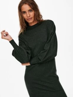 ONLY Robes Robes En Maille Femme Vert Foncé -Edited You Boutique c0b80b88e72658bba51869969eed4787