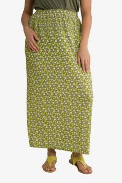 Ulla Popken Jupes Longues Jupe Femme Olive / Roseau / Vert Clair -Edited You Boutique c4e07c18c28c22c52f109d049c1b36f6