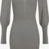 MORGAN Robes Robes En Maille Femme Gris -Edited You Boutique c565367e121778e891587daec1354f46