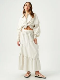 Jupes Longues Jupe EVANS Femme écru 12 Jupes Longues Jupe EVANS Femme écru -Edited You Boutique c57ec069891c9bdd3bacdc9ed5fd19ce