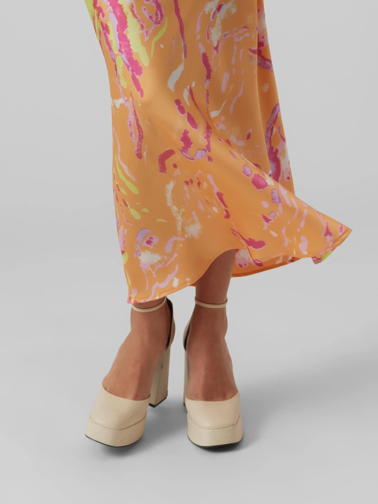 Vero Moda Tall Jupes Longues Jupe Heart Femme Orange 7 Vero Moda Tall Jupes Longues Jupe Heart Femme Orange – Image 5