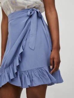 Vila Mini-jupes Jupe Fini Femme Bleu -Edited You Boutique c7d5f2b5e9bc8467f5651ebd1769f493