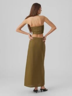 Vero Moda Jupes Longues Jupe Mathilde Femme Olive -Edited You Boutique cb6ed98a71899bd2528cd8048bcce02c