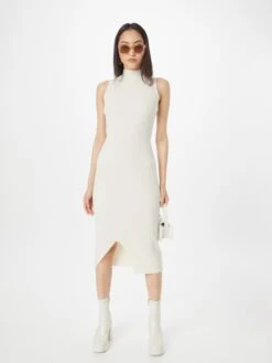 Robes Robes En Maille Femme Blanc Cassé -Edited You Boutique cc8f22412972bec2134781987a2b0ac5