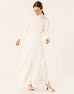 IVY OAK Jupes Longues Jupe Femme Blanc / Blanc Naturel 12 IVY OAK Jupes Longues Jupe Femme Blanc / Blanc Naturel -Edited You Boutique ccbcb3262d2fde611b23b1f41184b953