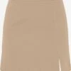 Pieces Mini-jupes Jupe THELMA Femme Beige Foncé -Edited You Boutique cea59c3fe9392dbbe70b86371013a946