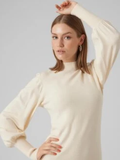 Vero Moda Robes Robes En Maille HOLLY Femme Beige -Edited You Boutique cf8ebe243eb069cddb5ed0a3d18ac47d