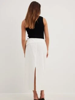 NA-KD Jupes Longues Jupe Femme Blanc Naturel -Edited You Boutique cfc9ad4af27d439d463c1831ff46c492
