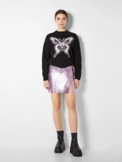 BERSHKA Mini-jupes Jupe Femme Orchidée -Edited You Boutique d6a4bfe693d2791059620b279da1bf2d