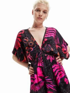 Desigual Robes De Plage Vêtement De Plage Samui Femme Noir -Edited You Boutique d85cbb18e4a1973fc52d7bc0db7558d0