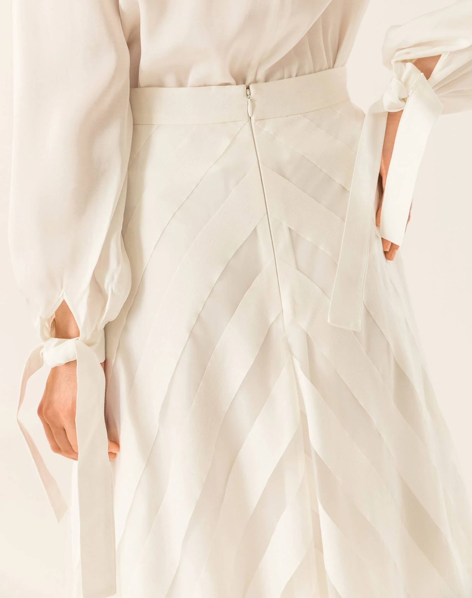 IVY OAK Jupes Longues Jupe Femme Blanc / Blanc Naturel 9 IVY OAK Jupes Longues Jupe Femme Blanc / Blanc Naturel – Image 7