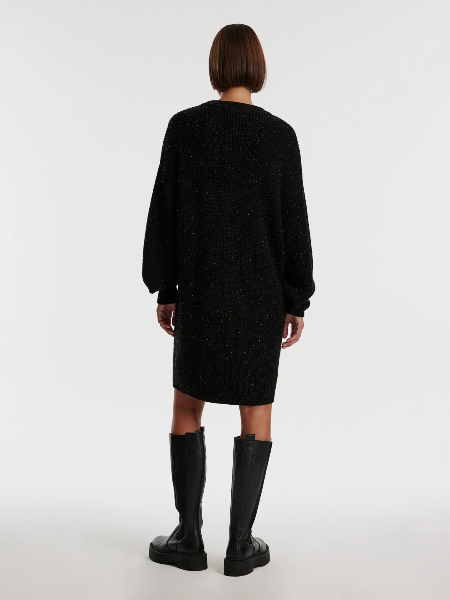 EDITED Robes Robes En Maille Xena Femme Noir 7 EDITED Robes Robes En Maille Xena Femme Noir – Image 5