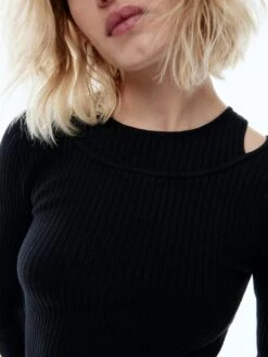 EDITED Robes Robes En Maille Yandra Femme Noir -Edited You Boutique d9e188513e57870a99996771b8ead16d