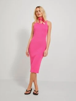 JJXX Robes Robes En Maille April Femme Pitaya -Edited You Boutique dbbcb12ebb20a7cc990812c3ade42e9d