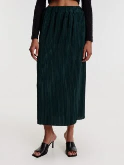 EDITED Jupes Longues Jupe Roxane Femme Vert Foncé -Edited You Boutique dd92af90a837d77533f995e9d16f2d0b