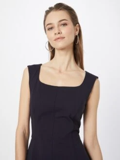 Comma Robes Fourreaux Robe Fourreau Femme Bleu Marine -Edited You Boutique e4716fee249bc7d66e28d68e84fdefac