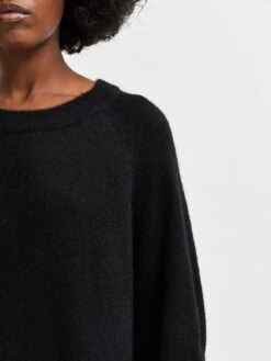 Selected Femme Robes Robes En Maille Lulu Femme Noir -Edited You Boutique e5e69063ca9a0b3550a6ef82e79ac8d9