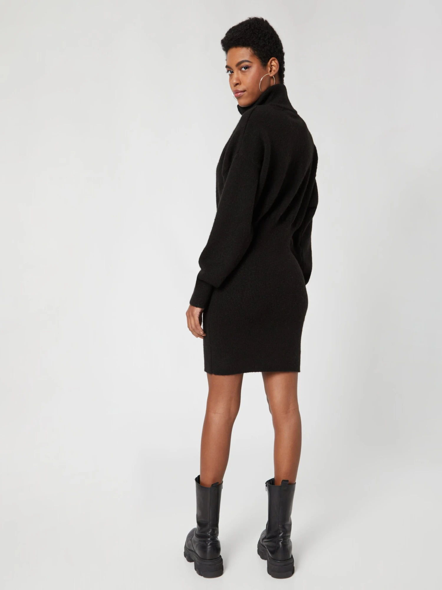 Robes Robes En Maille Hydrangea Femme Noir 6 Robes Robes En Maille Hydrangea Femme Noir – Image 4