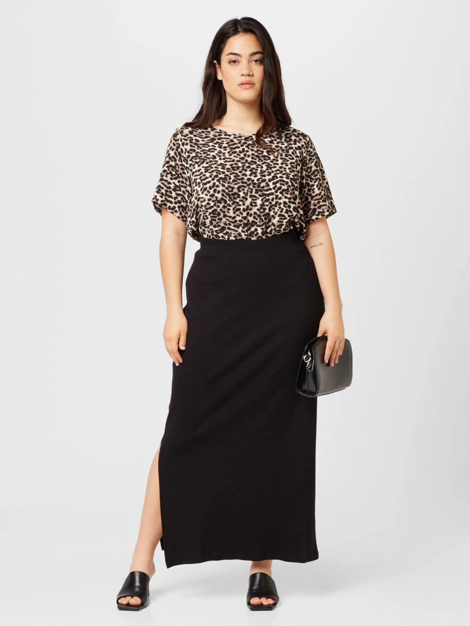 Jupes Longues Jupe MAYA Femme Noir 7 Jupes Longues Jupe MAYA Femme Noir – Image 5