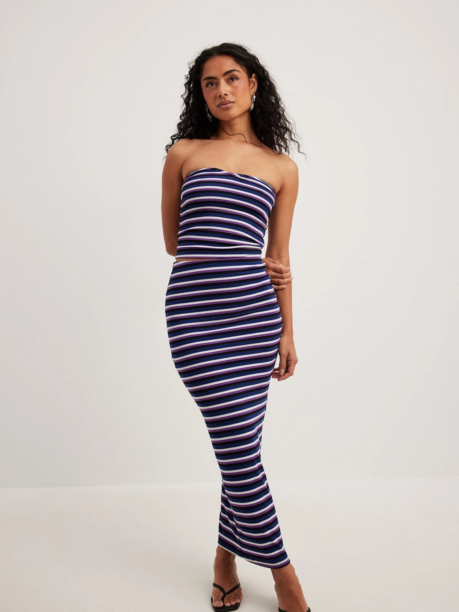 NA-KD Jupes Longues Jupe Femme Mélange De Couleurs 4 NA-KD Jupes Longues Jupe Femme Mélange De Couleurs – Image 2