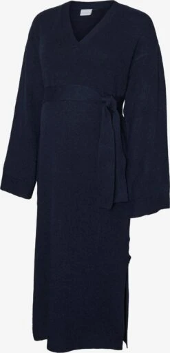 Mamalicious Robes Robes En Maille ANNIE Femme Bleu Marine