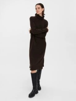 Vero Moda Robes Robes En Maille New Wind Femme Brun Foncé -Edited You Boutique ea9e94aaaa02585343ae98120d8d3919
