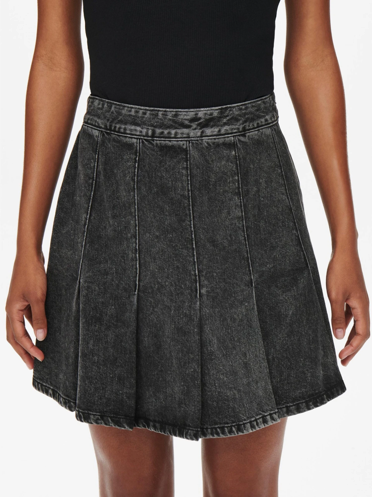 ONLY Mini-jupes Jupe STEFFI Femme Gris 8 ONLY Mini-jupes Jupe STEFFI Femme Gris – Image 6