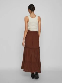 Vila Jupes Longues Jupe Femme Marron -Edited You Boutique f0481c861eacc754c7a2ce1d6ee55bdf