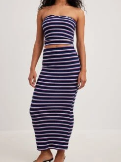 NA-KD Jupes Longues Jupe Femme Mélange De Couleurs