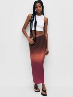 PULL & BEAR Jupes Longues Jupe Femme Marron / Cognac / Pueblo 7 PULL & BEAR Jupes Longues Jupe Femme Marron / Cognac / Pueblo -Edited You Boutique f1429b1babf9e00c61ae38932ae95d4e