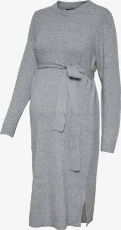 Pieces Maternity Robes Robes En Maille Cava Femme Gris