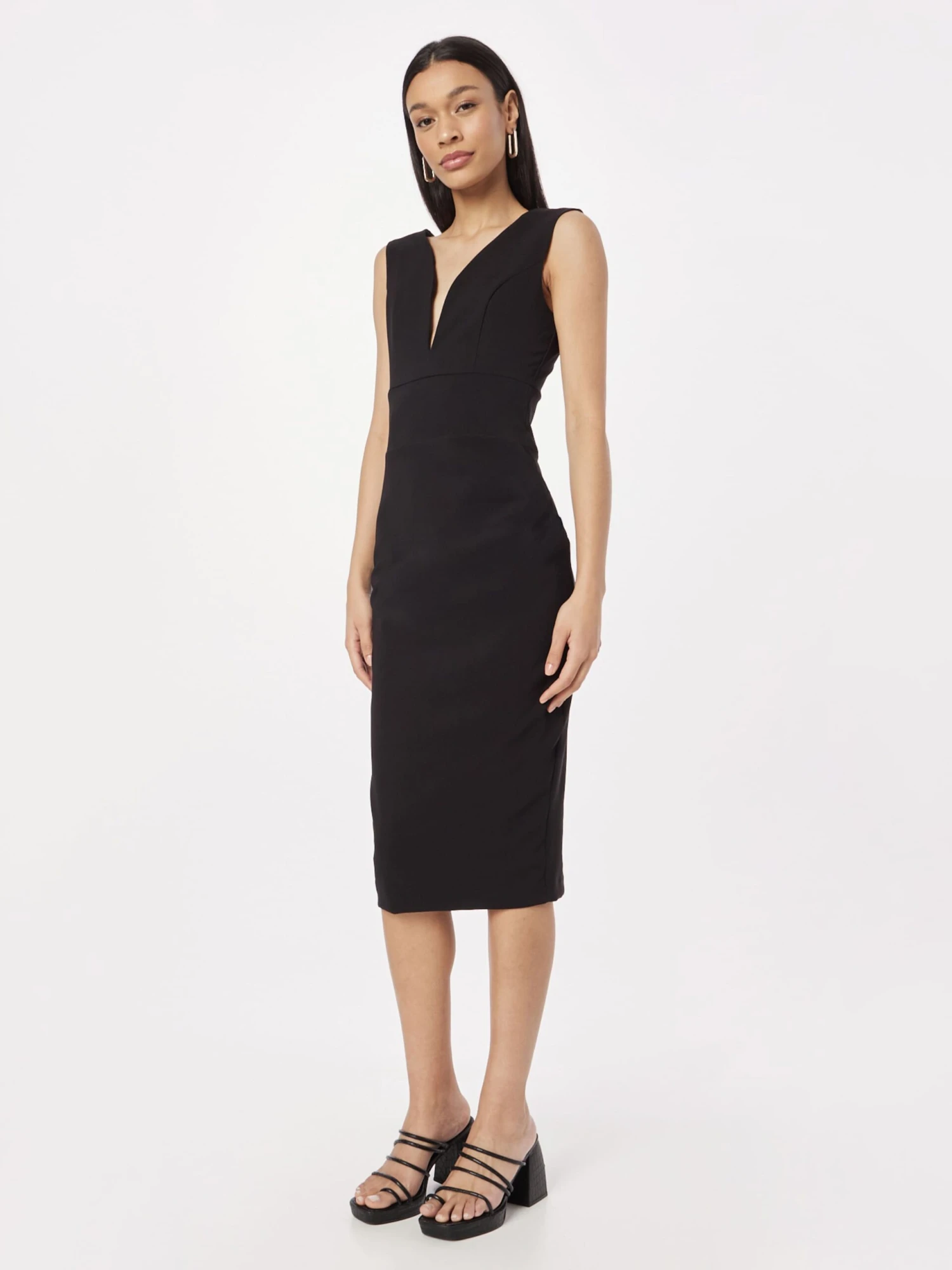 Coast Robes Fourreaux Robe Fourreau Plunge Femme Noir 5 Coast Robes Fourreaux Robe Fourreau Plunge Femme Noir – Image 3