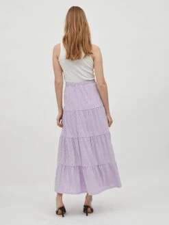 Vila Jupes Longues Jupe Kawa Femme Violet Clair -Edited You Boutique f53d0f49ed789da62b785fe3c92ae22d