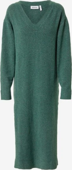 WEEKDAY Robes Robes En Maille Ellen Femme Vert Chiné