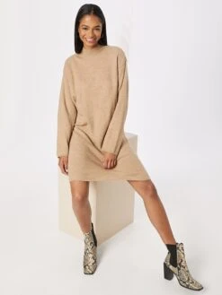 Minimum Robes Robes En Maille Patriona Femme Beige Clair -Edited You Boutique f9ef51e3aabcad447744f1823b5096ce