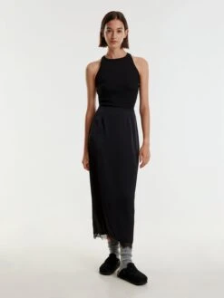 EDITED Jupes Longues Jupe Merida Femme Noir -Edited You Boutique fa7525a5ae6c2f21593d3149e80bf585