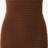 NLY By Nelly Robes Robes En Maille Femme Marron Châtaigne -Edited You Boutique fe0b7b804d9b0070e814a928bb1a156d