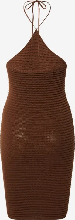 NLY By Nelly Robes Robes En Maille Femme Marron Châtaigne -Edited You Boutique ffe8d9b97bf38a04a40c41436243f2ea